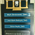 Office sign with doctor names
